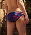 Mosaic Tan Through Deep Waist Swim Brief