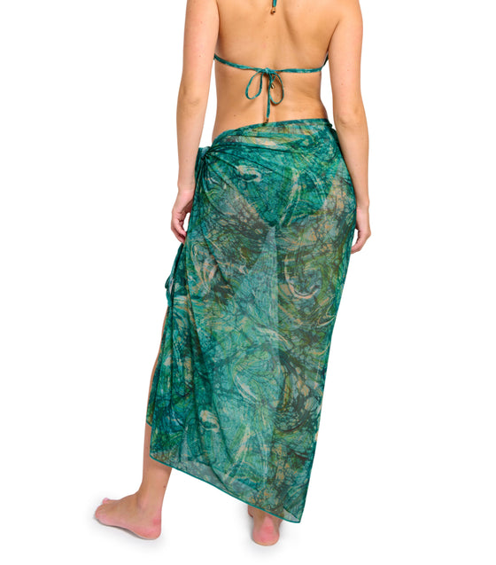 Santorini Tan Through Beach Sarong