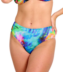  Storm Tan Through High Waisted Bikini Brief