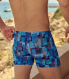 Ultramarine Tan Through Swim Shorts