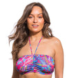 Carnival Tan Through Bandeau Bikini Top - Kiniki