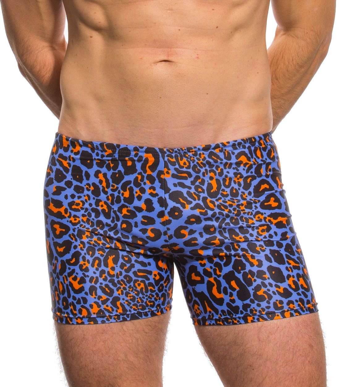 Leopard print swim shorts mens online